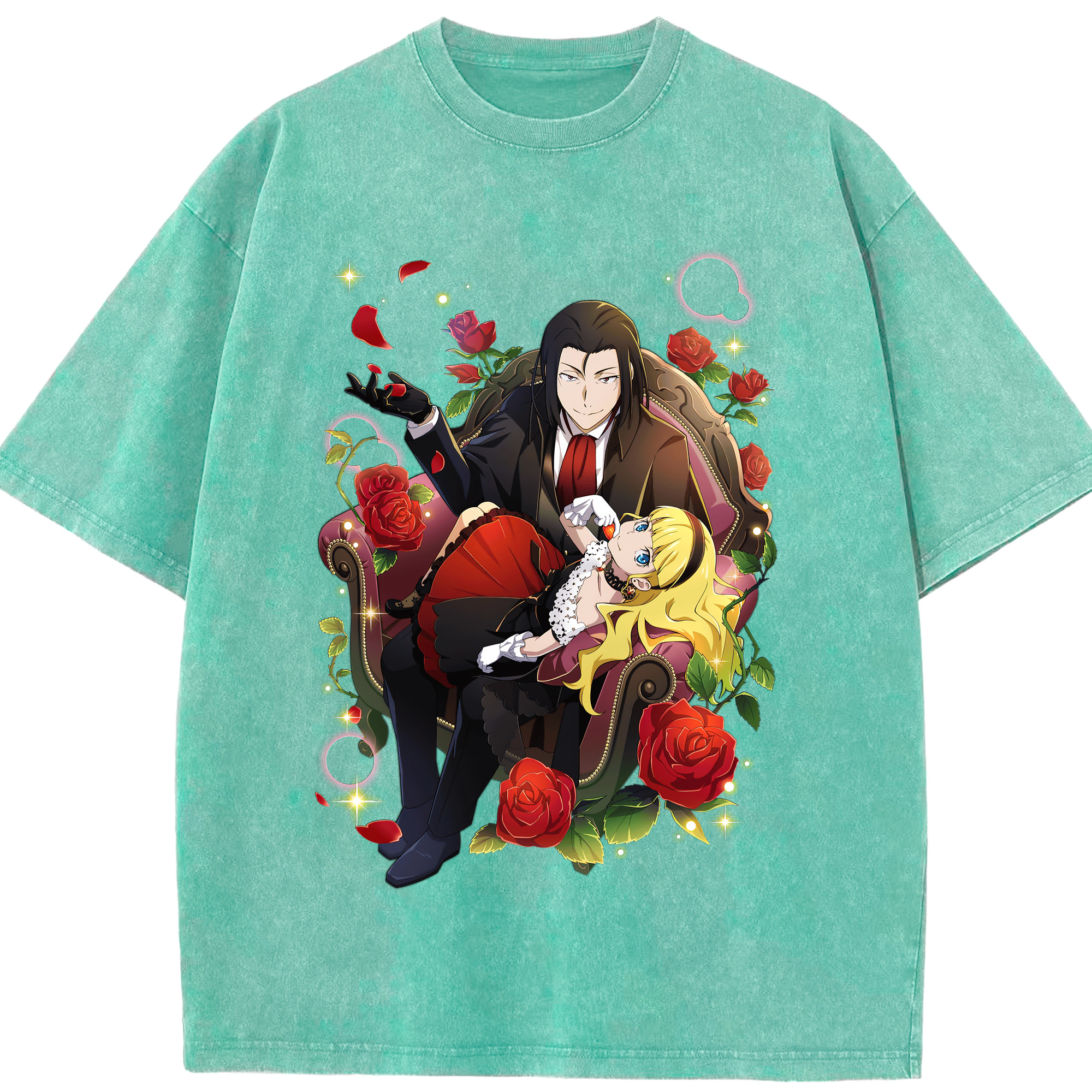 （画像用） 文豪ストレイドッグス Bungo Stray Dogs 綿100% ヴィンテージ風 半袖Tシャツ（フロントプリント）